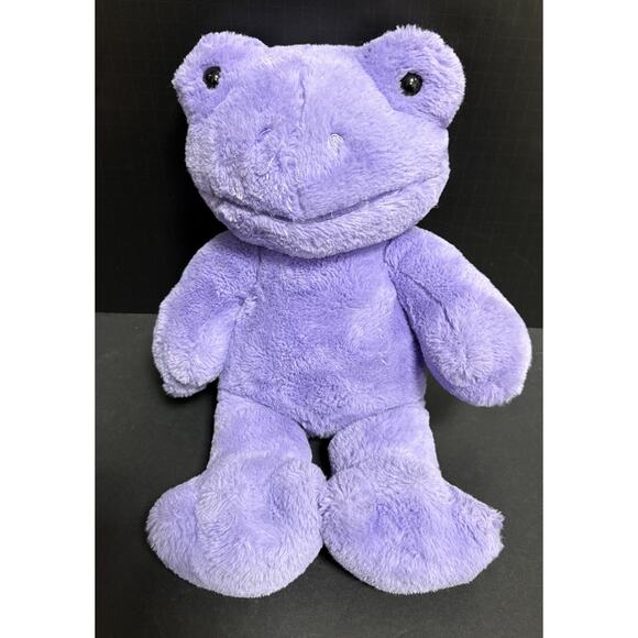 Build-A-Bear Workshop Violet Frog Plush Purple Soft Toy Stuffed Animal Sound - Picture 1 of 6